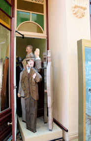Bye bye.  The greedy men go back behind the door