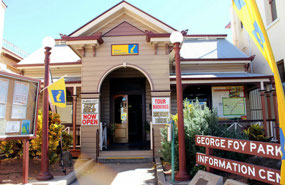 Visitor Information building with quite a history