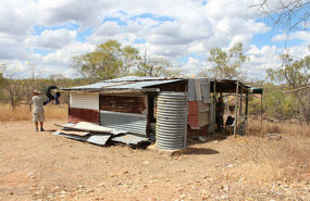 40 year old hut was our morning tea cafe