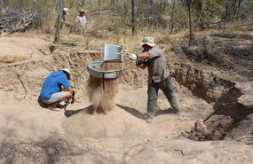 Fossicking  for topaz at Mt Surprise
