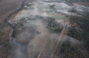 Morning mist over Mareeba