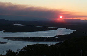 Sunset at Cooktown over the Endeavour River