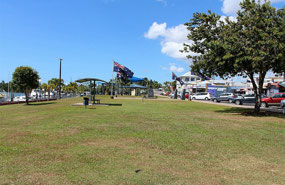 Innisfail riverfront on Johnstone River