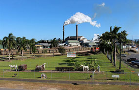 View of Tully Sugar Mill from the Gumboot
