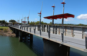 Old Victoria Swing Bridge built in 1889