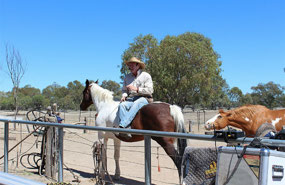 Luke at the 'Back O'Boiurke Outback Show'