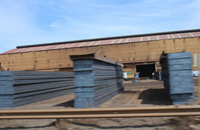 Pete couldn't get over these huge chunks of steel