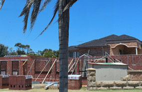 A new house started in Champion Bay Rise