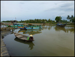 Boats on the Thu Bon River