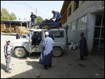 Loading the jeep