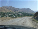 Village (in green) enroute
