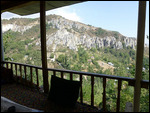 View of mountains and canyon 