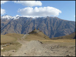 Hiking up to the Trinity Church