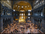 Interior of Aya Sofya viewed from the first floor