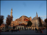 Aya Sofya glowing in the evening light