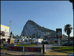 The Rock from across the border at La Linea