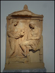 Grave relief - Child of dead woman