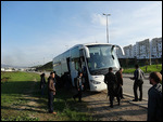 Broken down shuttle bus to Tangier
