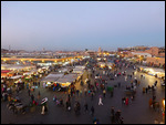 Djemaa el-Fna at sundown