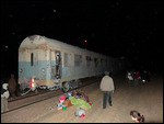 The lone passenger car on the Iron Ore Train