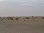 Camp sites along the railway track