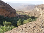 View of Terjit from the top of the canyon