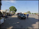 Outside the Gambian immigration post