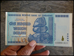 The coveted One Hundred Trillion Dollar bank note!