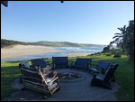 View of the beach from Bulungula Lodge