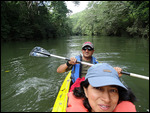 Kayaking down Macal River