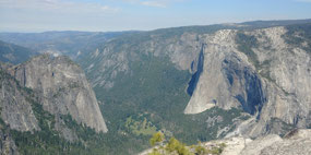 Taft Point View - Cascade Rocks and El Capitan