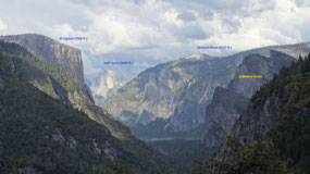 Yosemite Valley View from Wawona Road