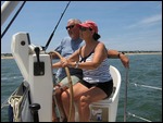 John and Joan at the helm