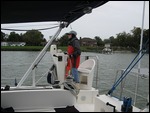 Chilly day heading up the St Mary's River