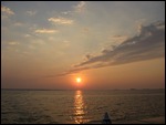 Departing at sunrise