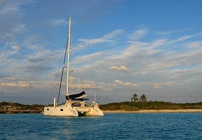 Two Palms anchorage at Flamingo Cay