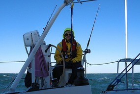 Wally at Departure Norfolk (brrrrr!)