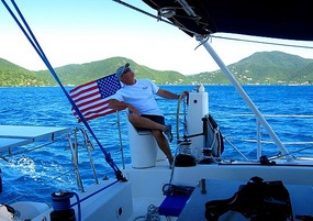 Inter-island passage with Wally at the helm