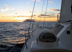 Dawn approach Saba