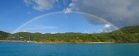 Rainbow over Canouan Resort