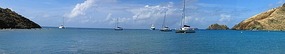 Moored at Ile Fourche for snorkeling