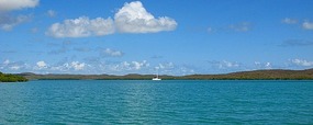 An expansive anchorage for a single boat!