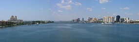 View of Lake Worth from masthead