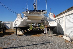 Prepared for re-launch on trailer
