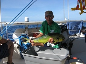Pulled in on the hand line