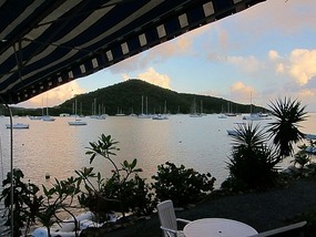 View of the harbor from Blues Seaside Bar