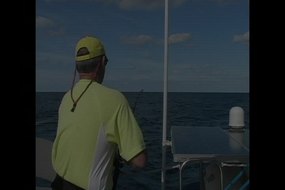 Click to watch Wally reel in a Marlin!