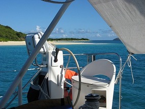 Buck Island at anchor