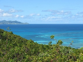 North shore looking back at St Croix