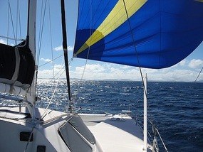 Spinnaker run south to St Croix